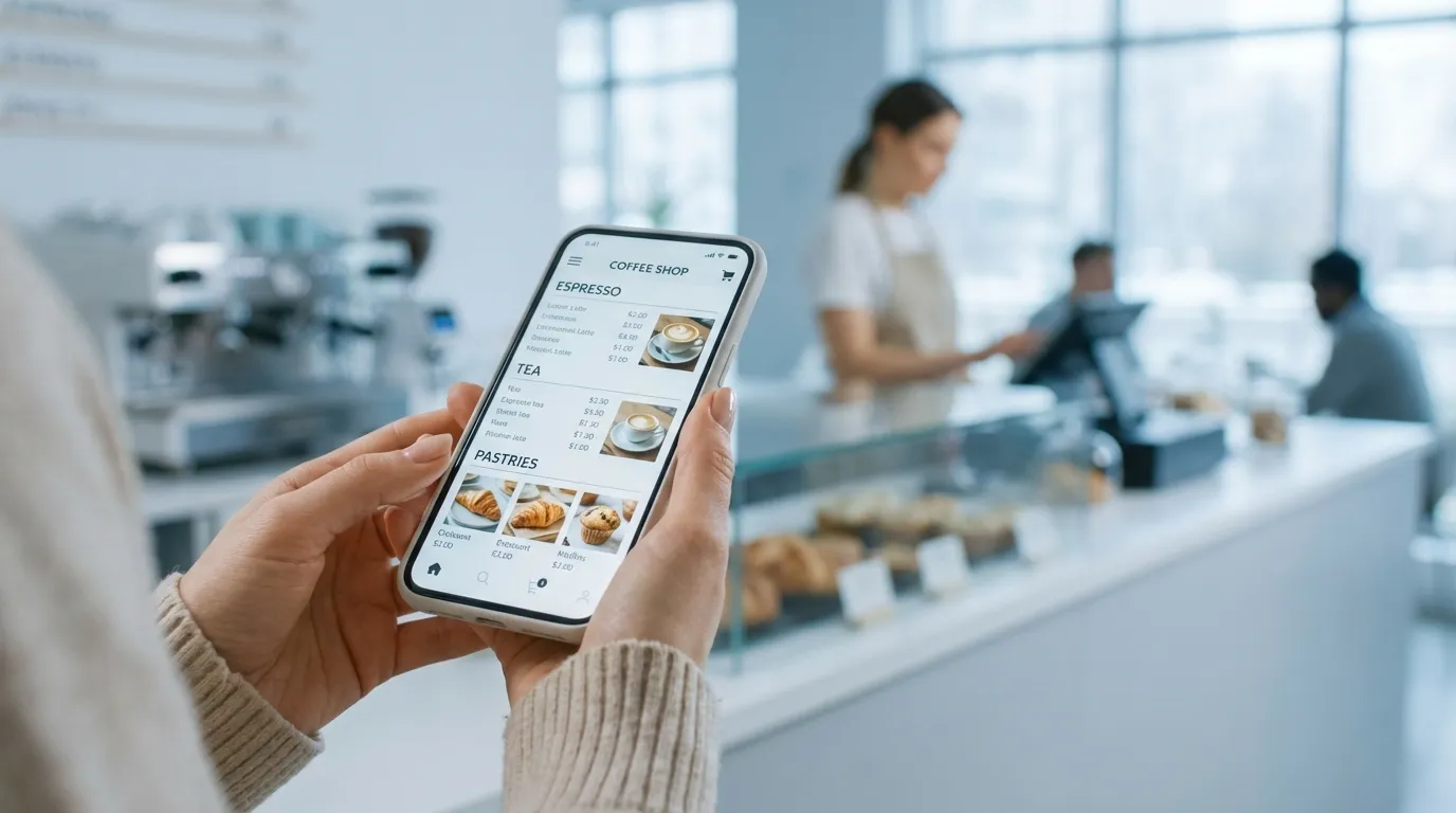 קיוסק QR למסעדות שמאפשר לאורחים לסרוק, להזמין ולשלם בעמדת טייק-אווי