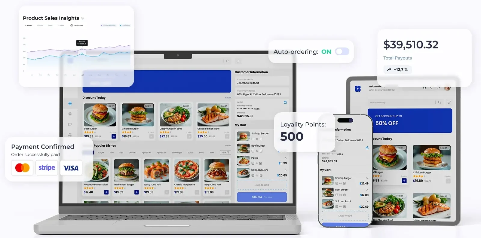 פלטפורמת Gravy להזמנות דיגיטליות במסעדות עם QR, טאבלטים וקיוסקים