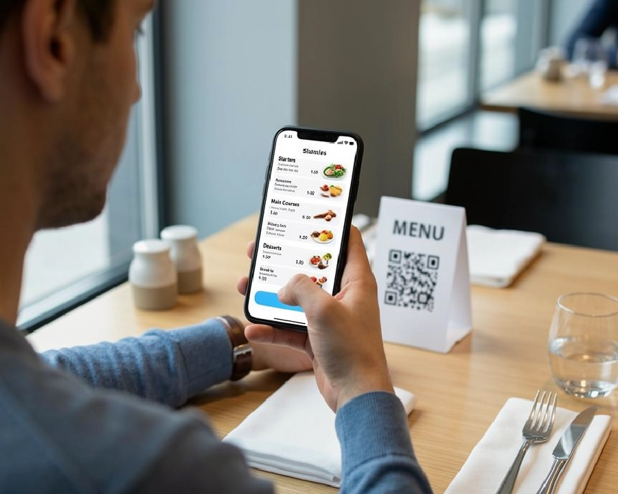 תפריט QR דיגיטלי למסעדות — אורחים סורקים קוד QR, מזמינים ומשלמים מהסמארטפון בשולחן