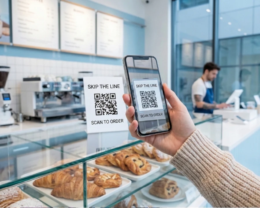 הזמנת QR למסעדת טייק-אווי עם נפח הזמנות גבוה